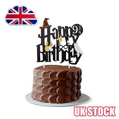 Harry Potter Happy Birthday Cake Topper Bunting Party Decoration