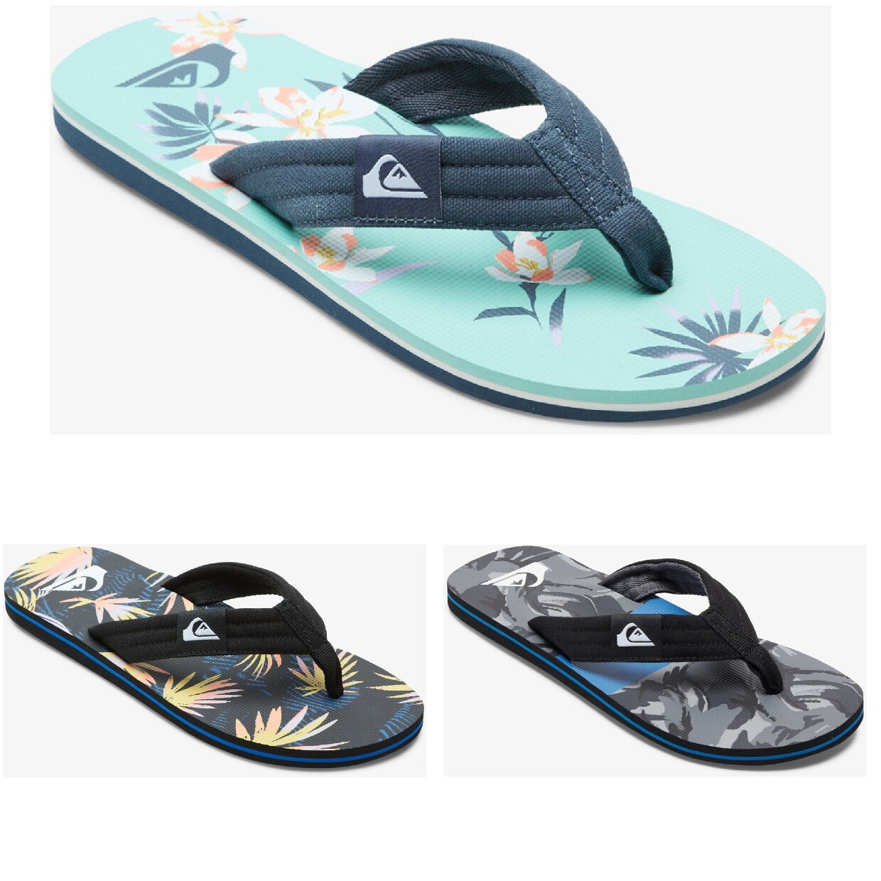 Quiksilver Molokai Layback II Men Toe Separator | Toe Gripper | Flip flops | Tex