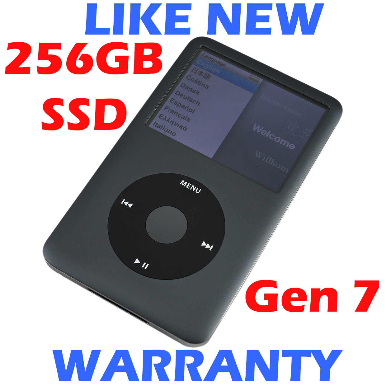 Apple iPod classic 6th Generation Black (80 GB) Works Great