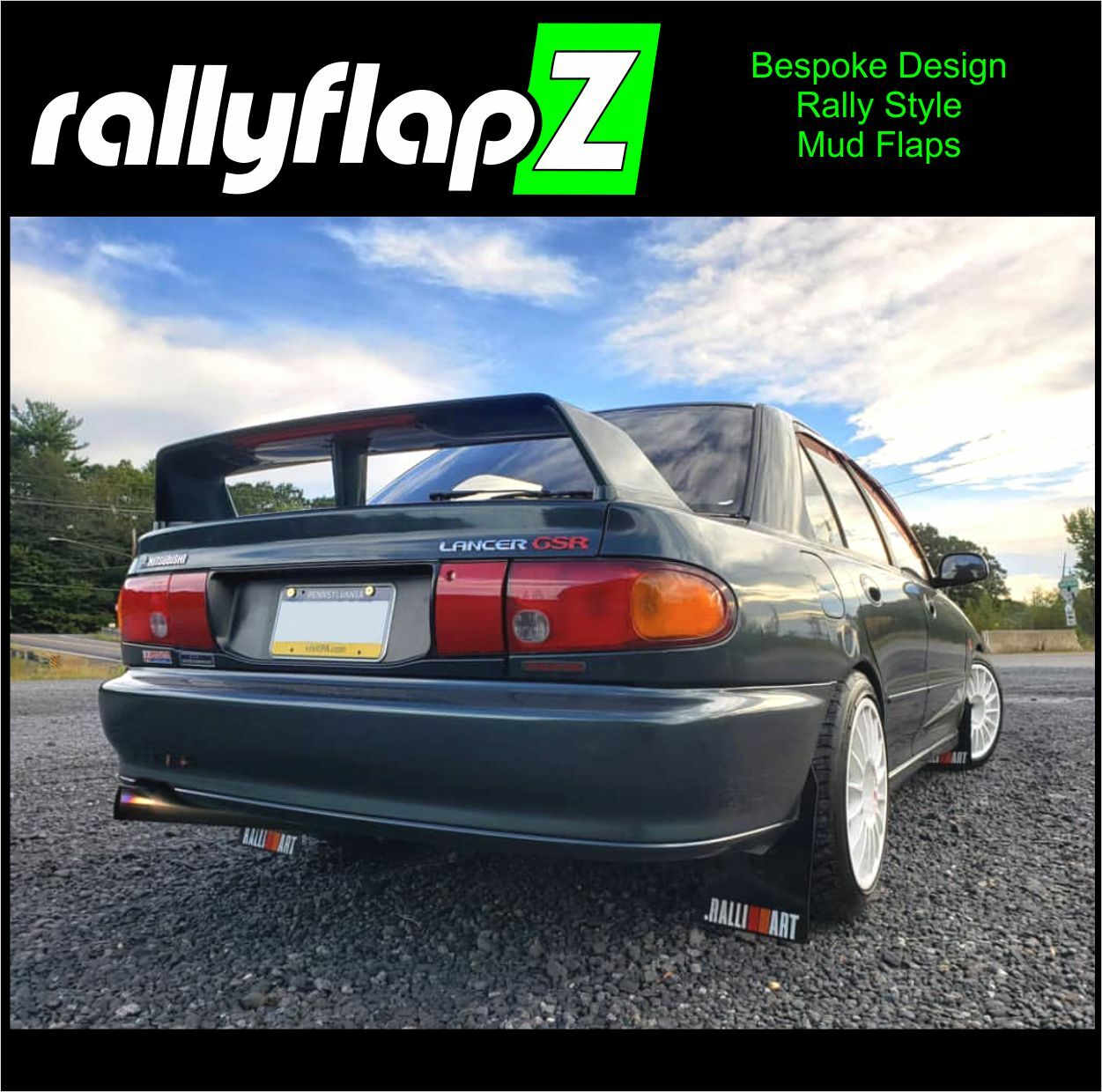 RALLY FLAPS | MITSUBISHI LANCER EVOLUTION 1,2 & 3 RALLY FLAPS | MITSUBISHI LANCER EVOLUTION 1,2 & 3