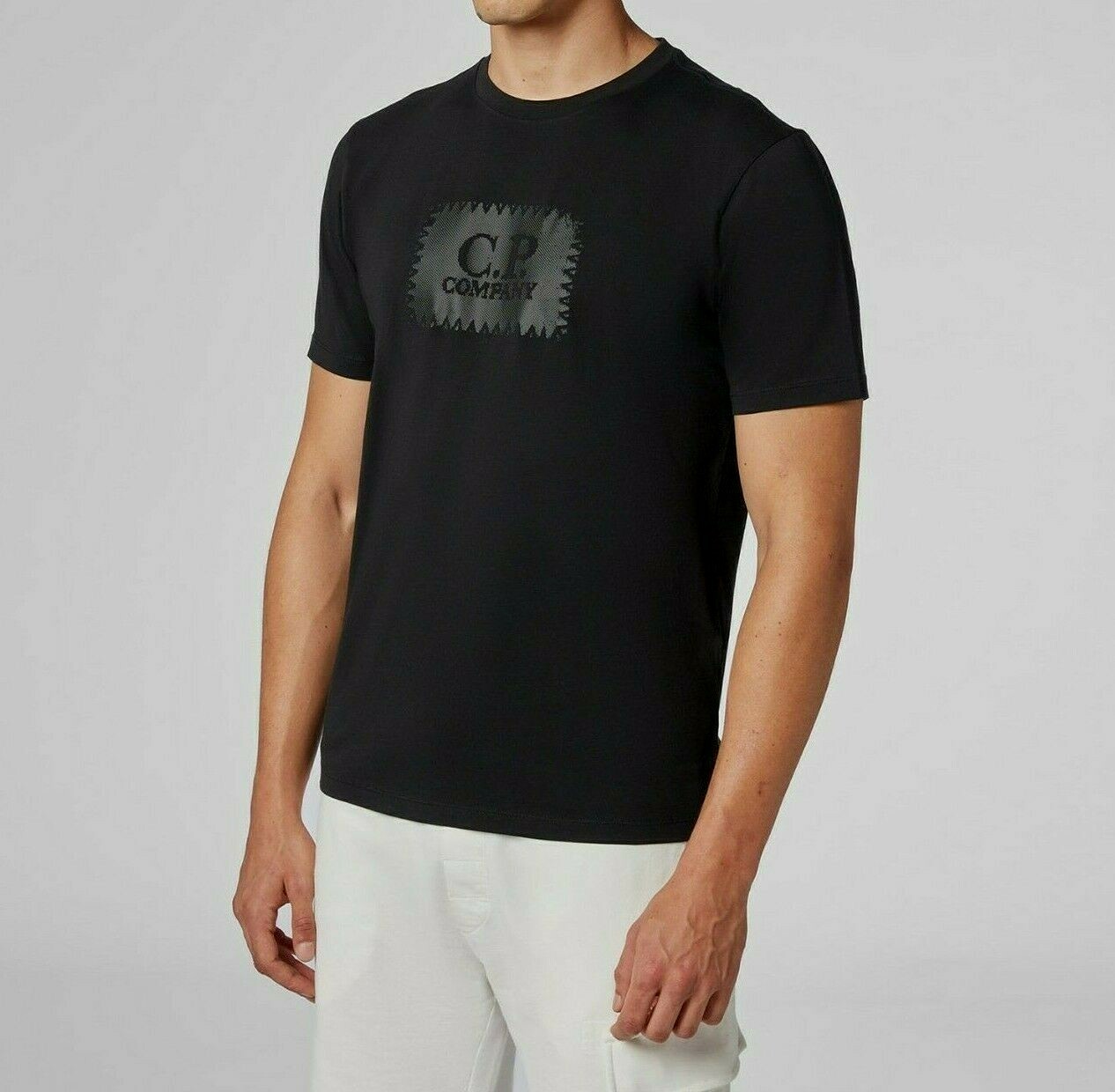 

Мужская футболка CPCompany 30/1 Vintage Label Logo NEW AUTHENTIC Black 09CMTS204A, Черный, 09CMTS204A