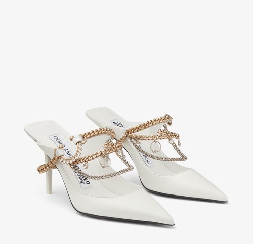 靴 JimmyChoo x Jean Paul Gaultier Bing 90 Jimmy Choo / Jean Paul Gaultier White Bing 90 mules size 39