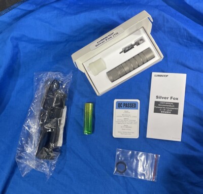 Lumintop Silver Fox Ti titanium AA / 14500 lithium 760 lumen flashlight w/ bat