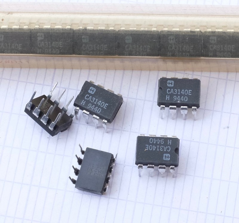 5x Harris Intersil Ca3140e Circuit IntÃ©GrÃ© Dip8. Lot De 5
