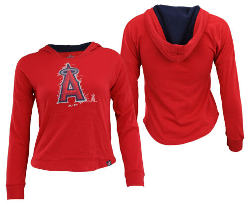 Пуловер с капюшоном Majestic MLB для девочек Los Angeles Angels The Closer