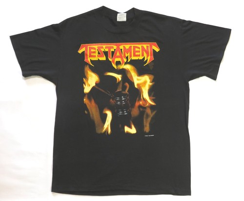 TESTAMENT 1989年ツアーTシャツ Testament Vintage 1989 Greenhouse Effect Tour Shirt XL