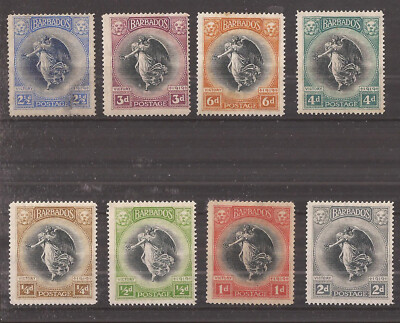 BARBADOS 1920-21 VICTORY 1/4d - 6d