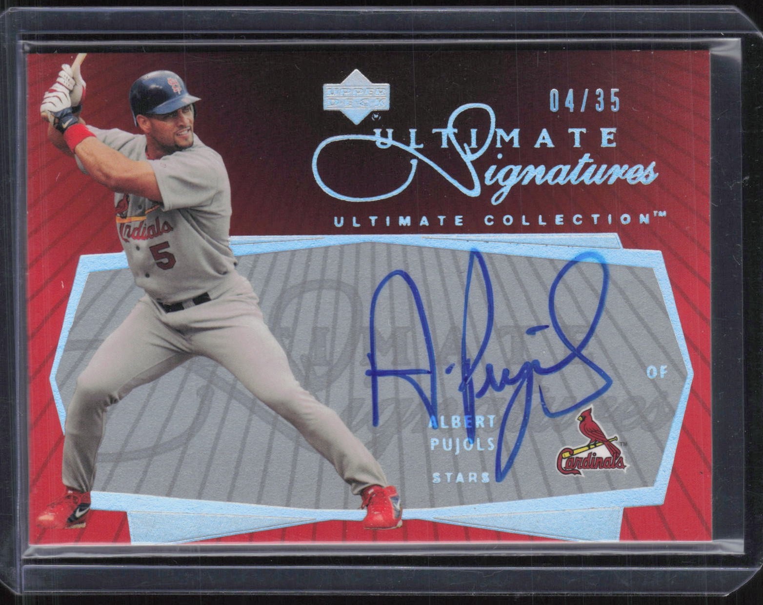 2003 Upper Deck Ultimate Signatures Collection Albert Pujols Auto 4/35