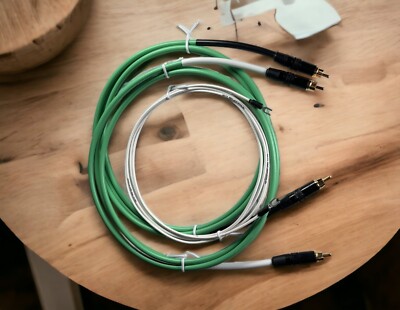 Belden Audiophile Turntable Phono RCA Cable Pair w/Ground,  Switchcraft 3502A