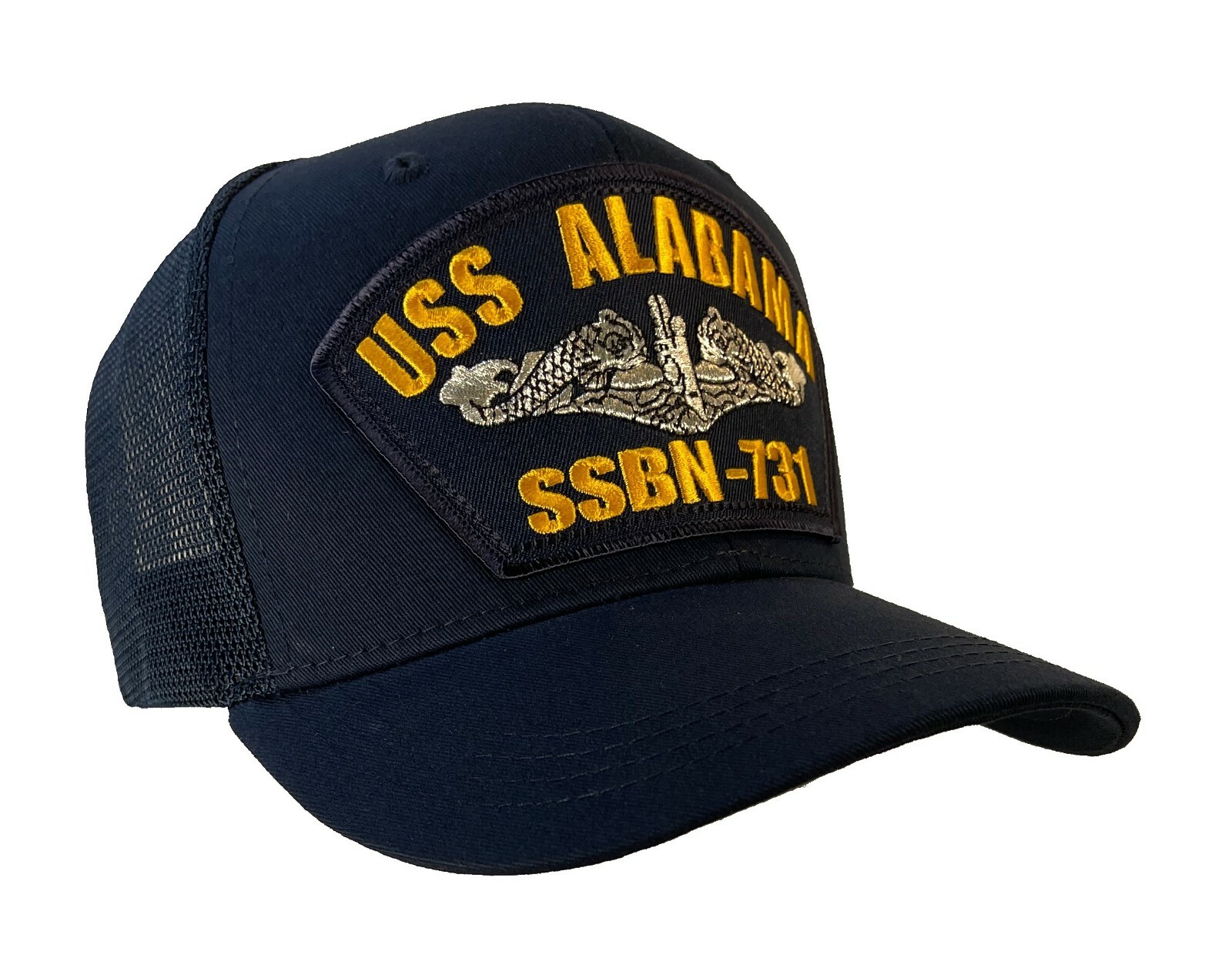 USS ALABAMA SSBN 731 Hat Ball Cap MESH BACK Trucker Navy