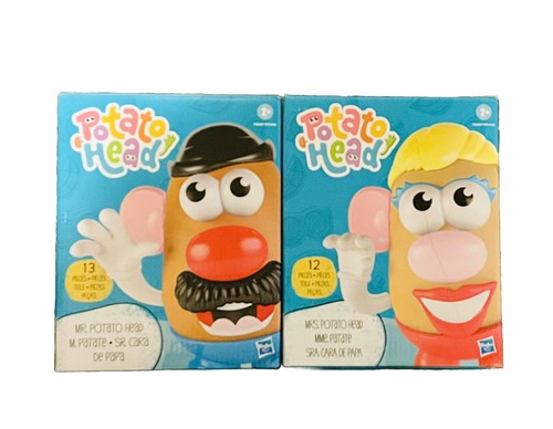 Hasbro Potato Head Lot: Mr. (13 Pieces) & Mrs. (12 Pieces