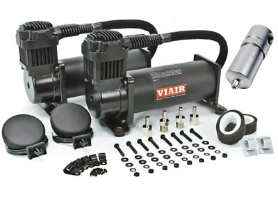 Viair Dual Black 444C 200 PSI Max Air Compressor Kit AVS water trap
