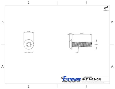 3-48 Button Head Socket Cap Screws Alloy Steel Grade 8 Black Oxide Allen Hex