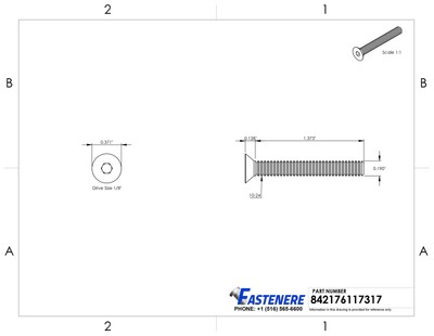 10-24 Flat Head Socket Cap Allen Screws Stainless Steel All Quantities / Lengths
