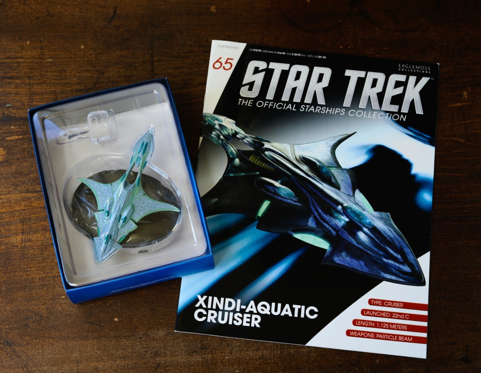 Star Trek Eaglemoss Xindi-Aquatic Cruiser w/magazine #65 | eBay