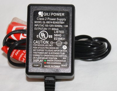 QILI POWER QL-09005-B2401500H Charger 24V 3 Pin Connector Razor Scooter   (BIN6)