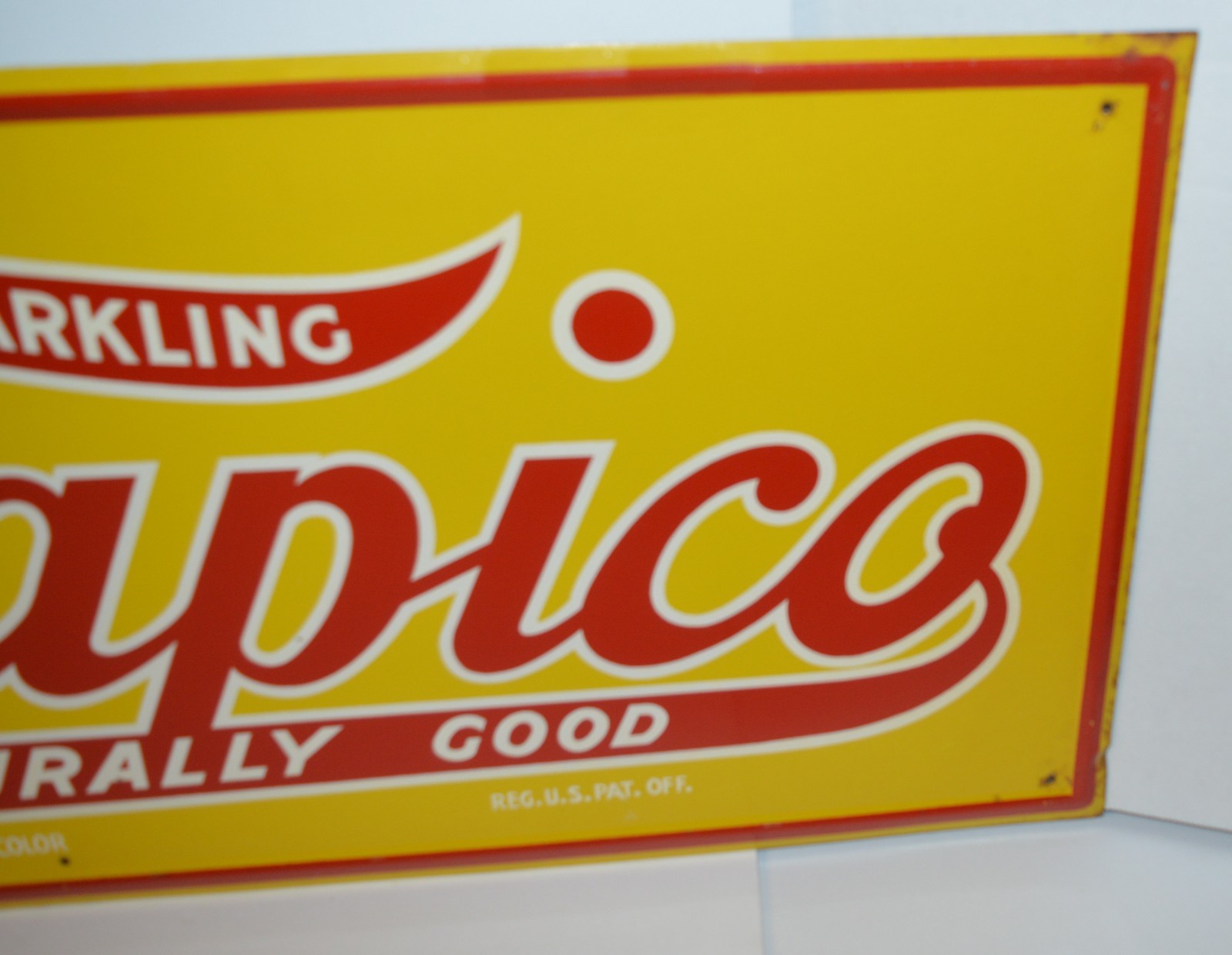 Vintage Grapico Beverage Metal Sign E. G Sign Co. Marietta GA 30
