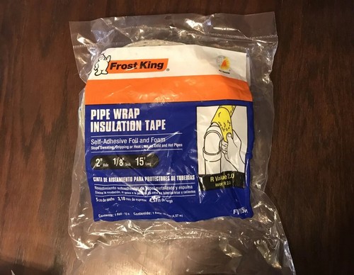 (7)Frost King FV15 Self-Adhesive Foil & Foam Pipe Wrap Insulation Tape, 2