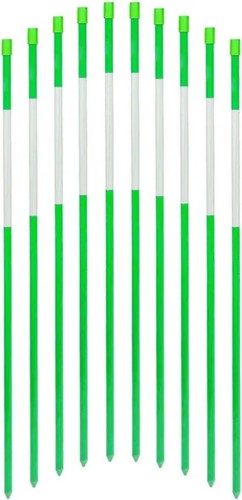 FiberMarker 48-Inch Solid Snow Markers 100 Packs 4ft Driveway Poles Snow Stakes