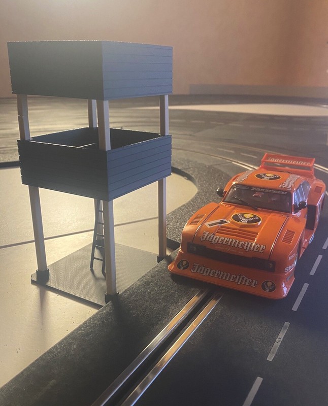 Hochstand Presseturm Retro Carrera 132 124 1:32 GebÃ¤Ude Deko Turm Kameraturm