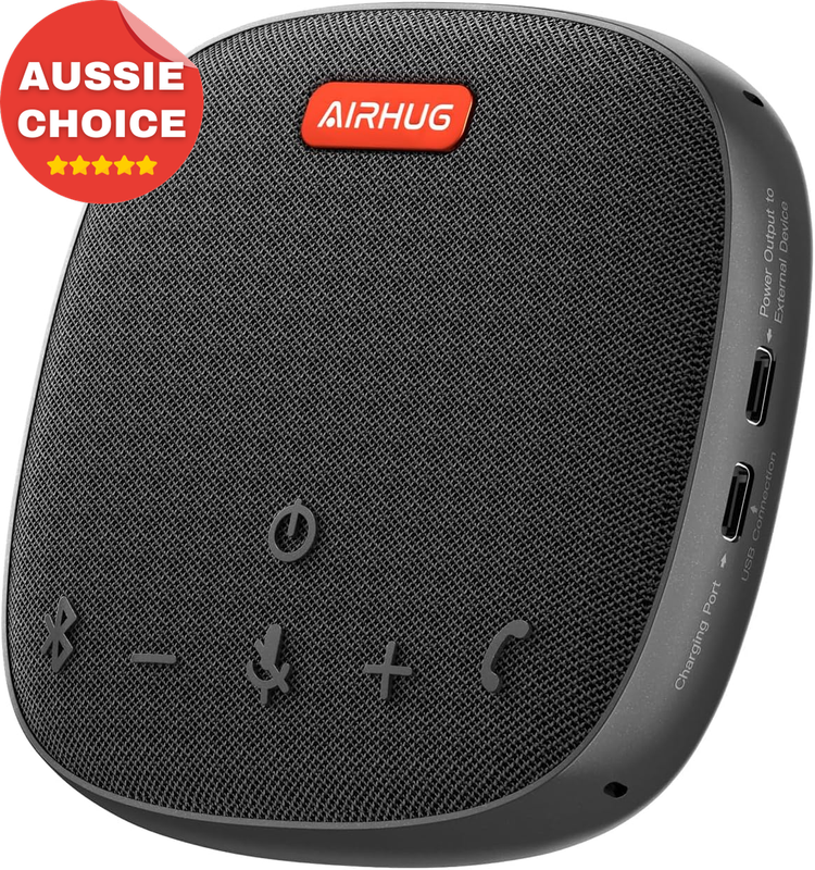 Bluetooth USB Conference Microphone Portable Speakerphone System 360 Audio