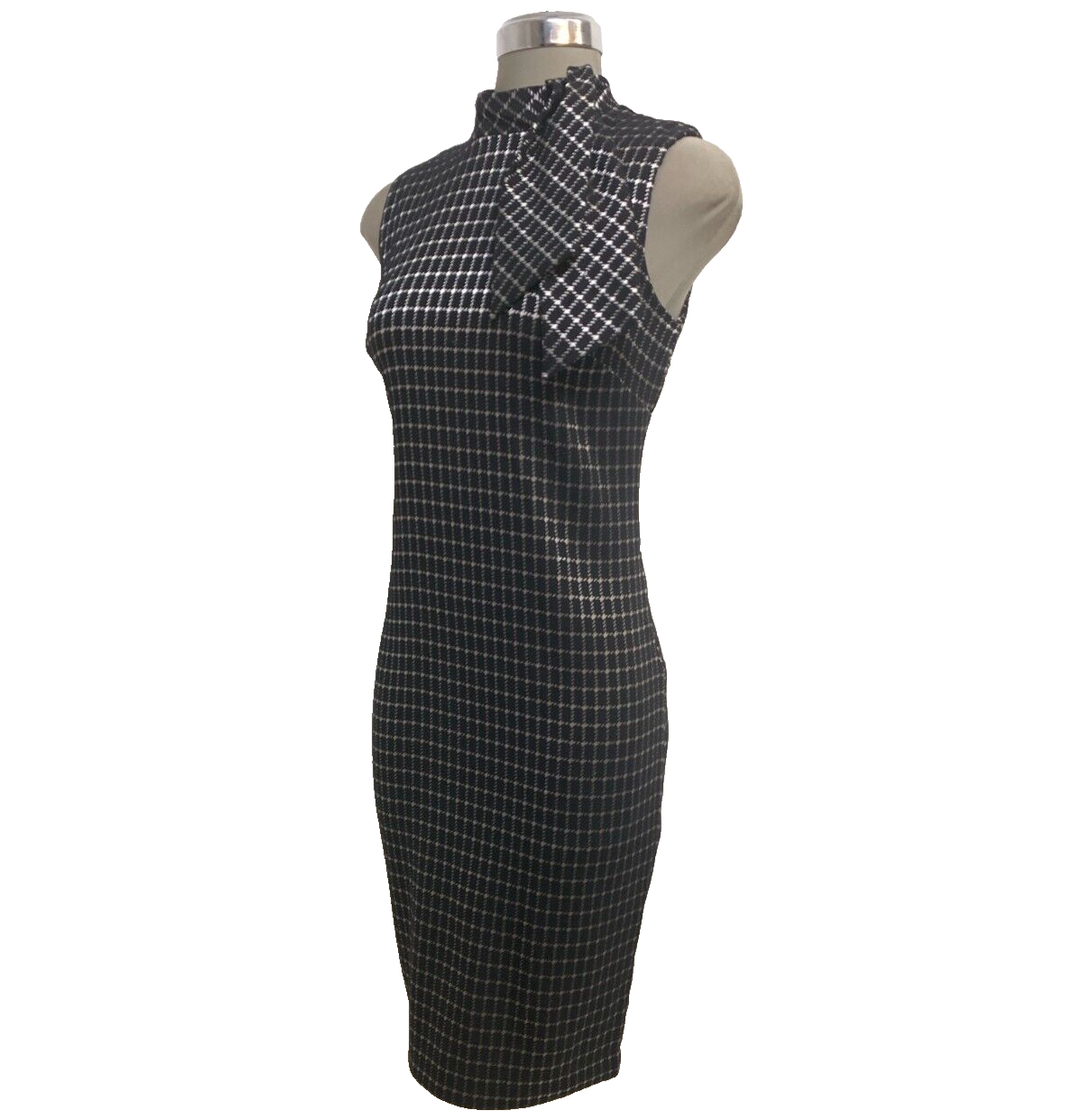 Размер 4 Новый Кельвин Кляйн Женские Элегантные Галстук Профессиональное Платье-Футляр