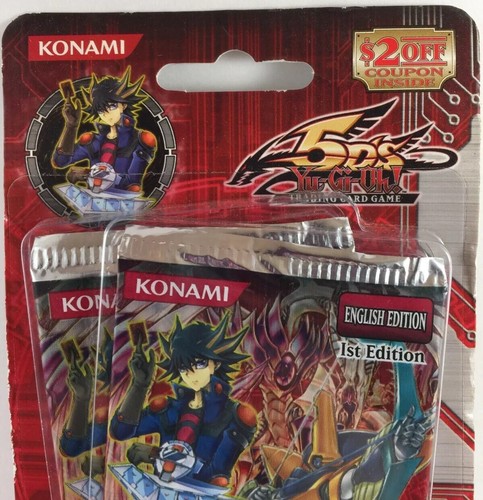 Yugioh 5D’s 1st Edition Duelist Pack Yusei 2, Two Packs Inside This Blister Pack