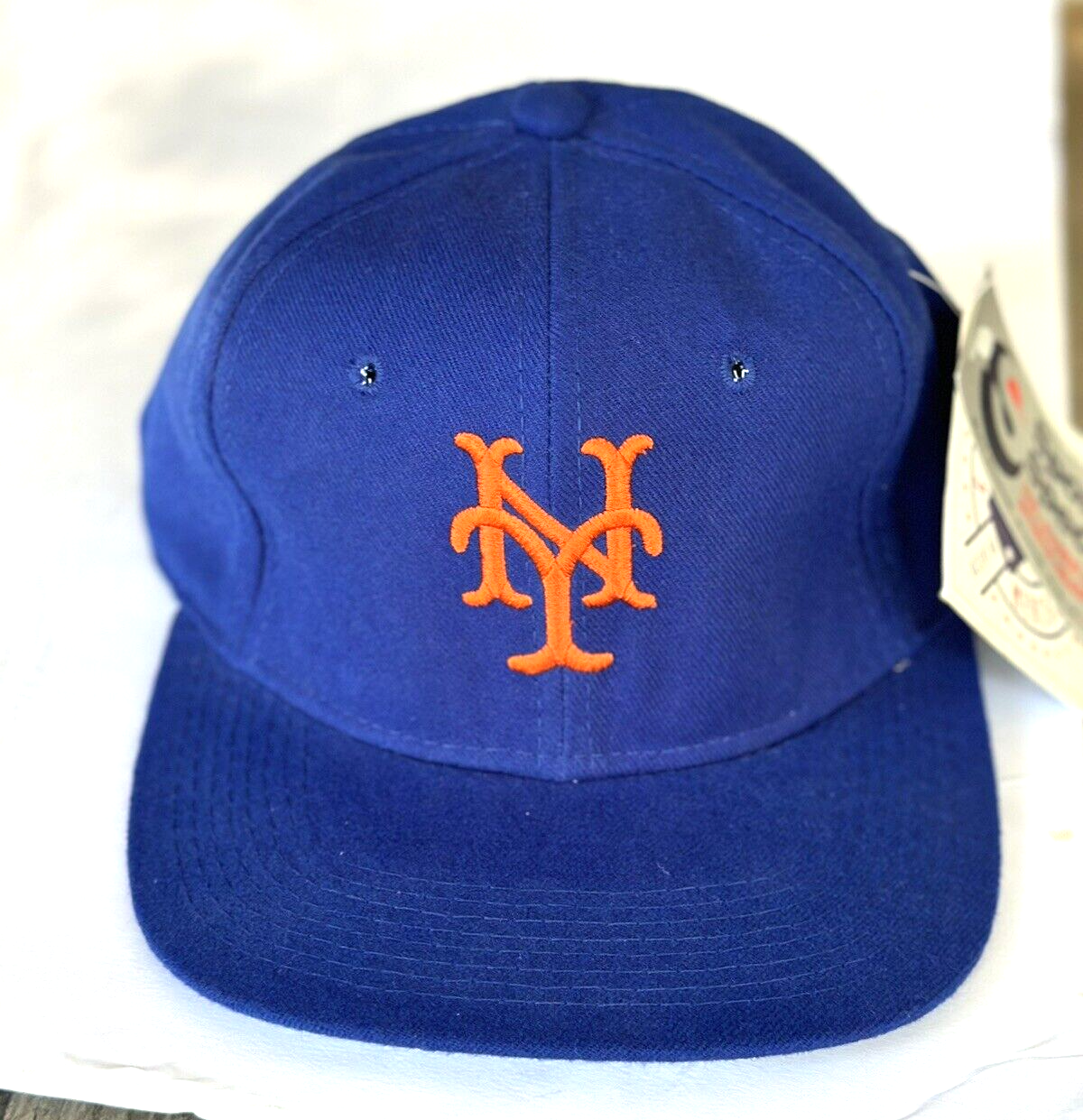 帽子 MSML WOOL PRINT HAT NWT New York Mets Sports Specialties 100% Wool sz 7 Fitted