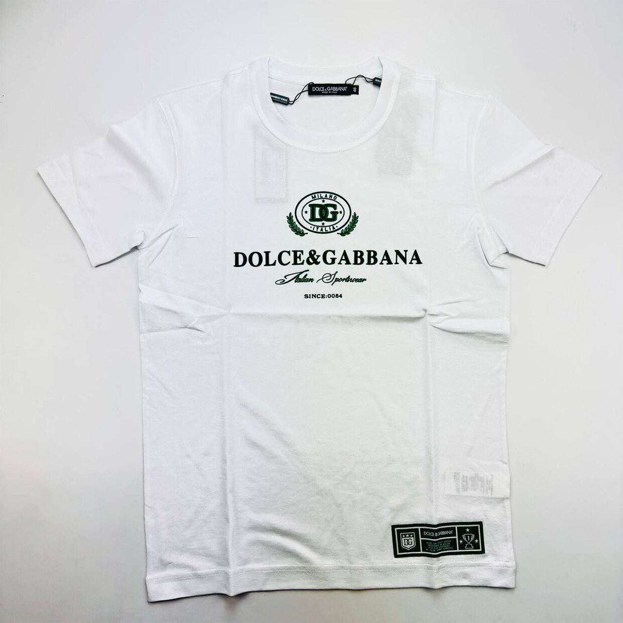 Pre-owned Dolce & Gabbana Men Cotton T-shirt With Flocked
