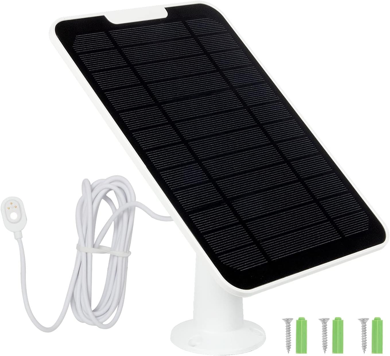 4W Solar Panel for Arlo Cameras, 360° Adjustable, IP65, Outdoor Charging Cable