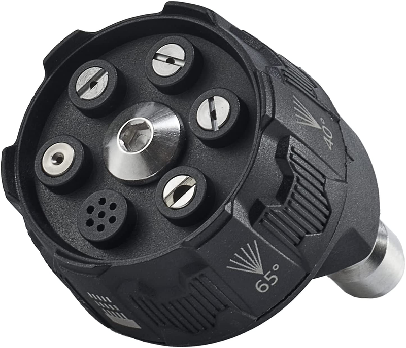 Pressure Washer Nozzle, 6-in-1 Tips Adjustable for Power Washer, 2500 PSI,
