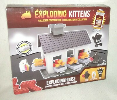 Exploding Kittens Exploding House Construction Building Block Set 317pcs Lego