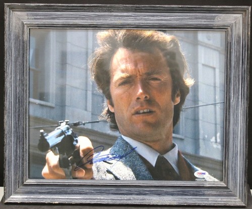 Clint Eastwood Vintage Autographed Photo ~ Dirty Harry, Do You Feel Luck PSA/DNA