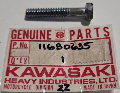 1 NOS Genuine Kawasaki S1 S2 H1 H2 F5 F6 Upset Hex Head 6x35