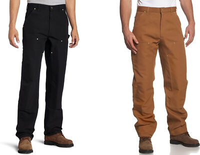 カーハート DOUBLE-FRONT WORK DUNGAREE size34 Carhartt Men's Loose Straight Washed Duck Double-Front