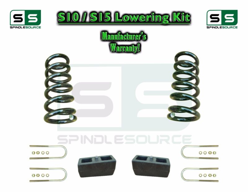 3"/4" Drop Coils Kit For 82-05 Chevy S-10 S10 / Gmc S15 Sonoma Blazer Jimmy 4cyl