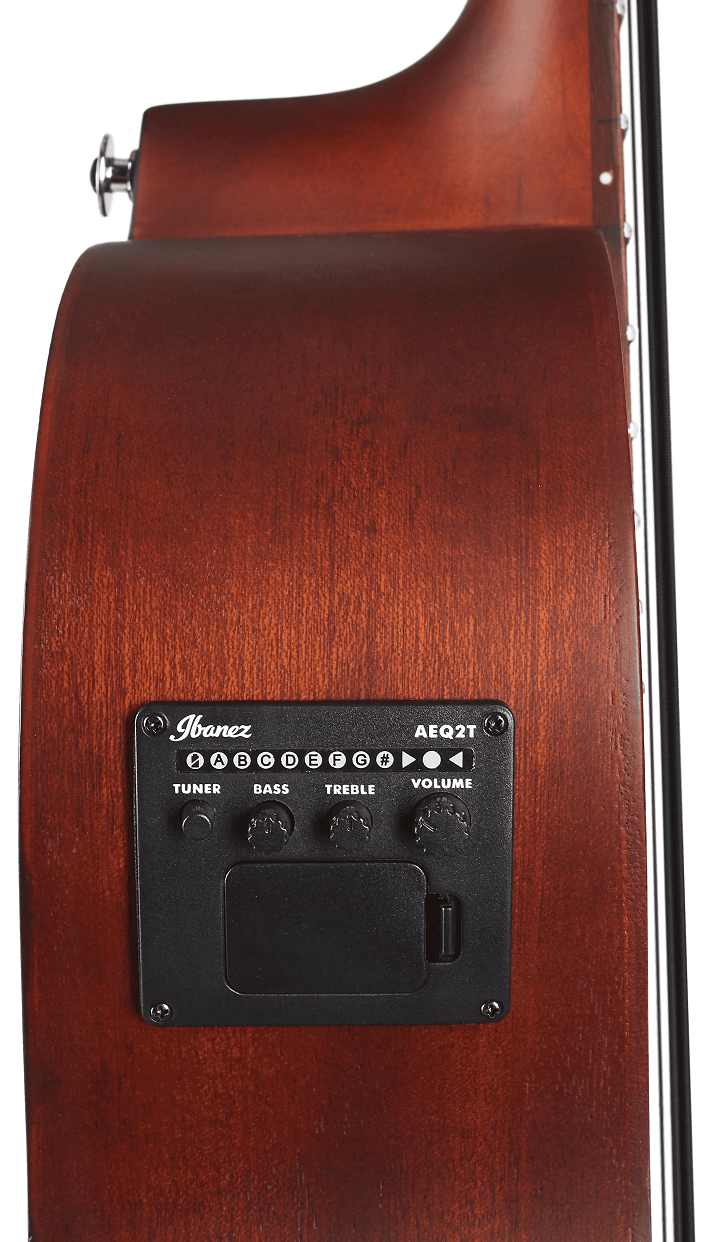 Basso Acustico Ibanez PCBE14MH-WK - 4 Corde, Elettroacustico, Finitura Nero Invecchiato - Foto 4