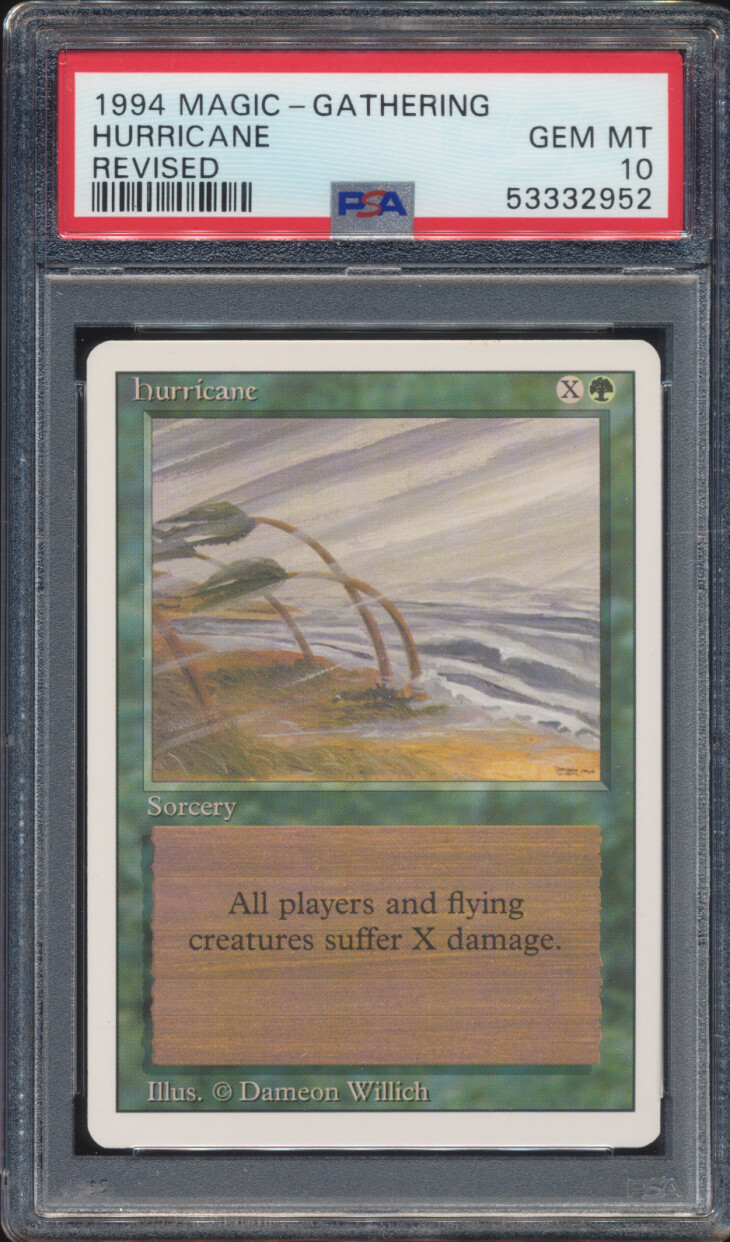 1994 MTG Magic The Gathering Hurricane PSA 10 GEM MINT Ultra