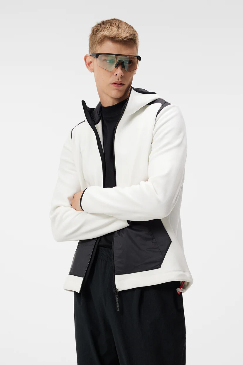 J Lindeberg Men's PITCH HOOD AMJS09116-0000 White Medium NEW