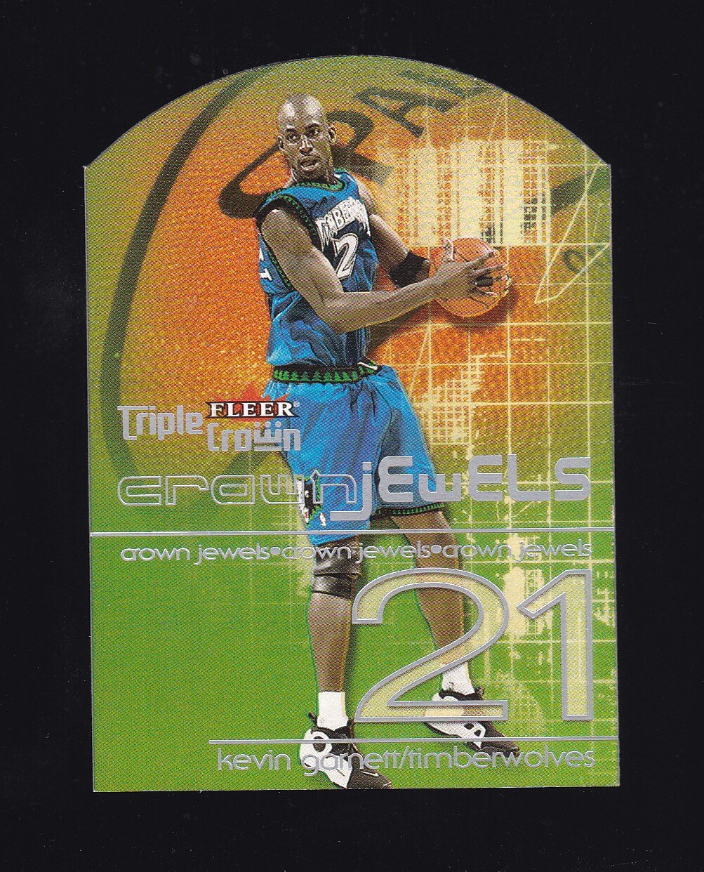 1ST トランプ　レアデック 2000-01 Fleer Triple Crown Jewels Kevin Garnett #1CJ