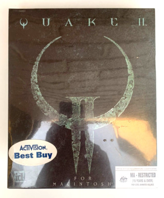 AU Quake II For Macintosh Mac Sealed ActiVision PowerPC 603e or higher