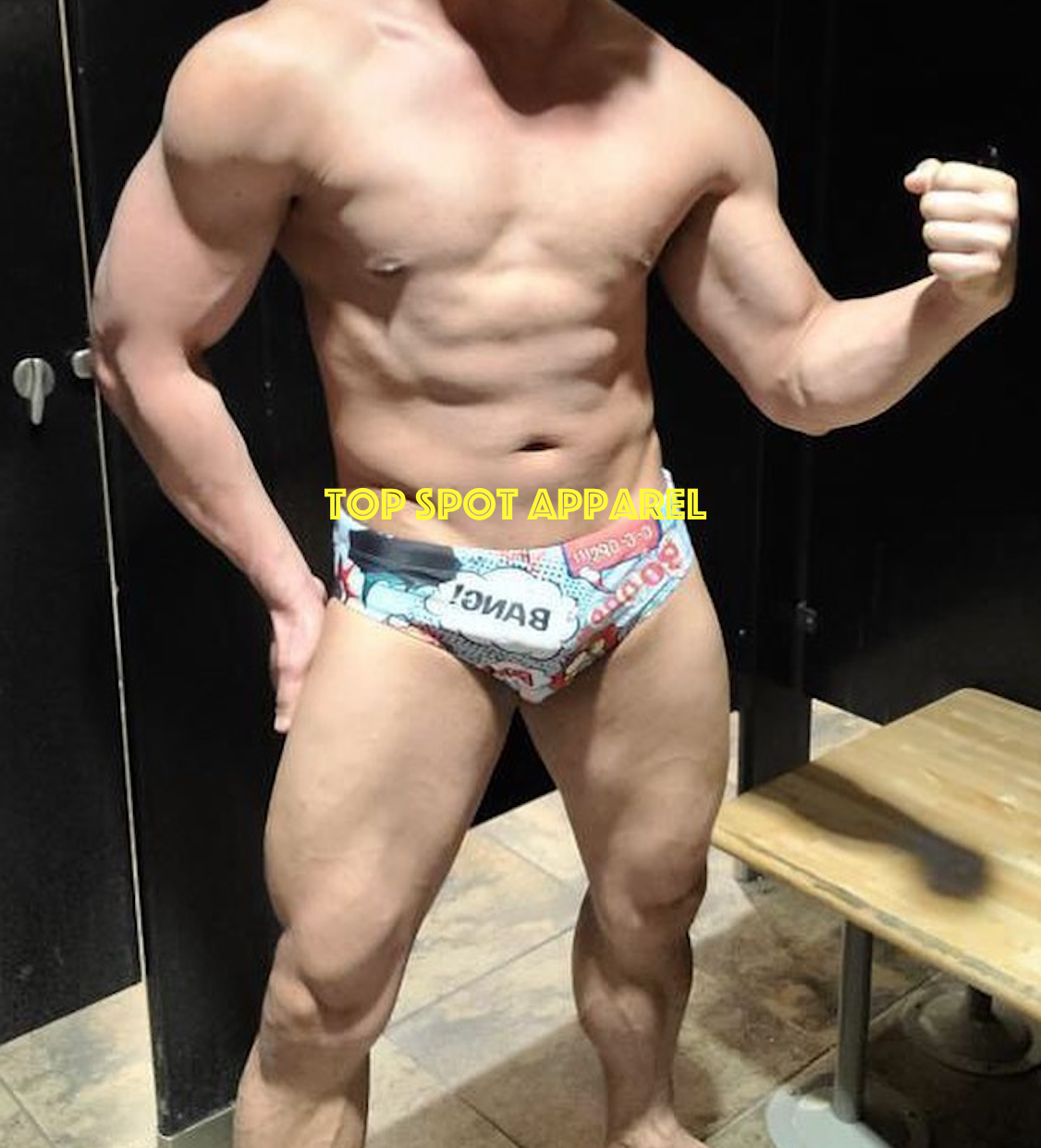's Comic Bang | Swim Briefs | Pouch Enhancing | Swimsuit | C
