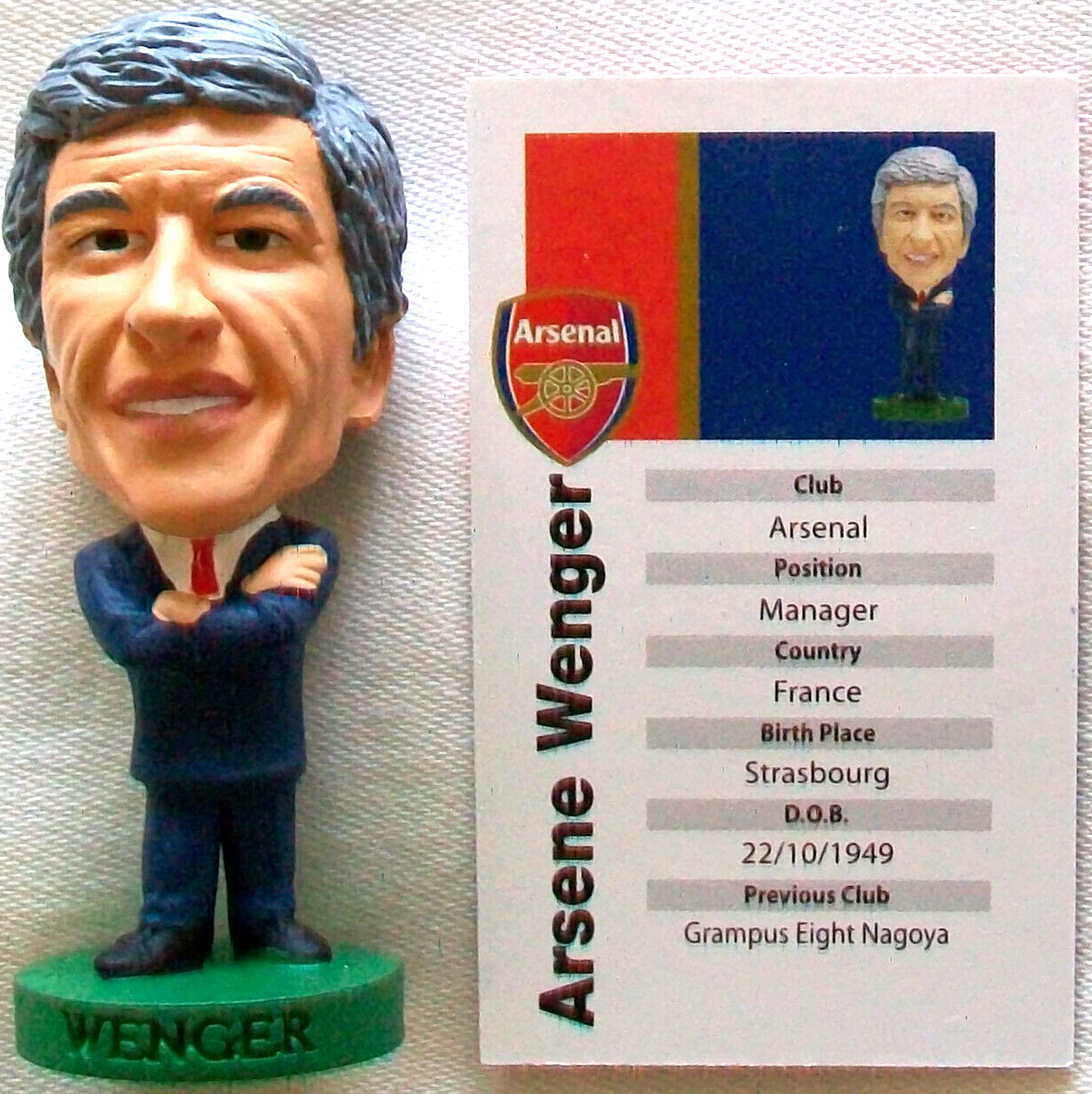 Corinthian Prostars ARSENAL Manager WENGER PR088 Loose With Card