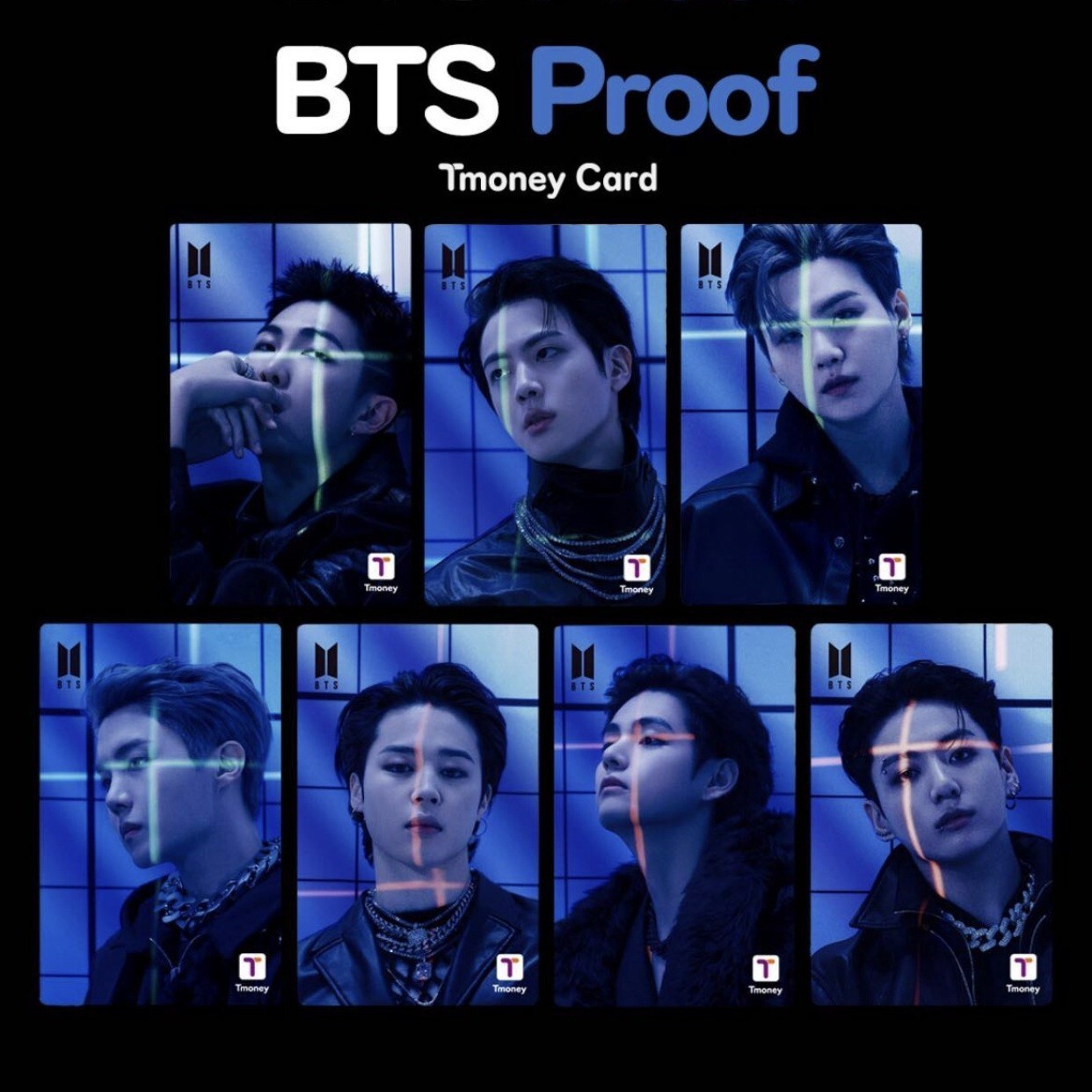 【新品/未開封】Tmoneyカード BTS PROOFアルバムVer. BTS - PROOF HOLOGRAM T-MONEY CARD KOREA TRANSPORTATION CARD