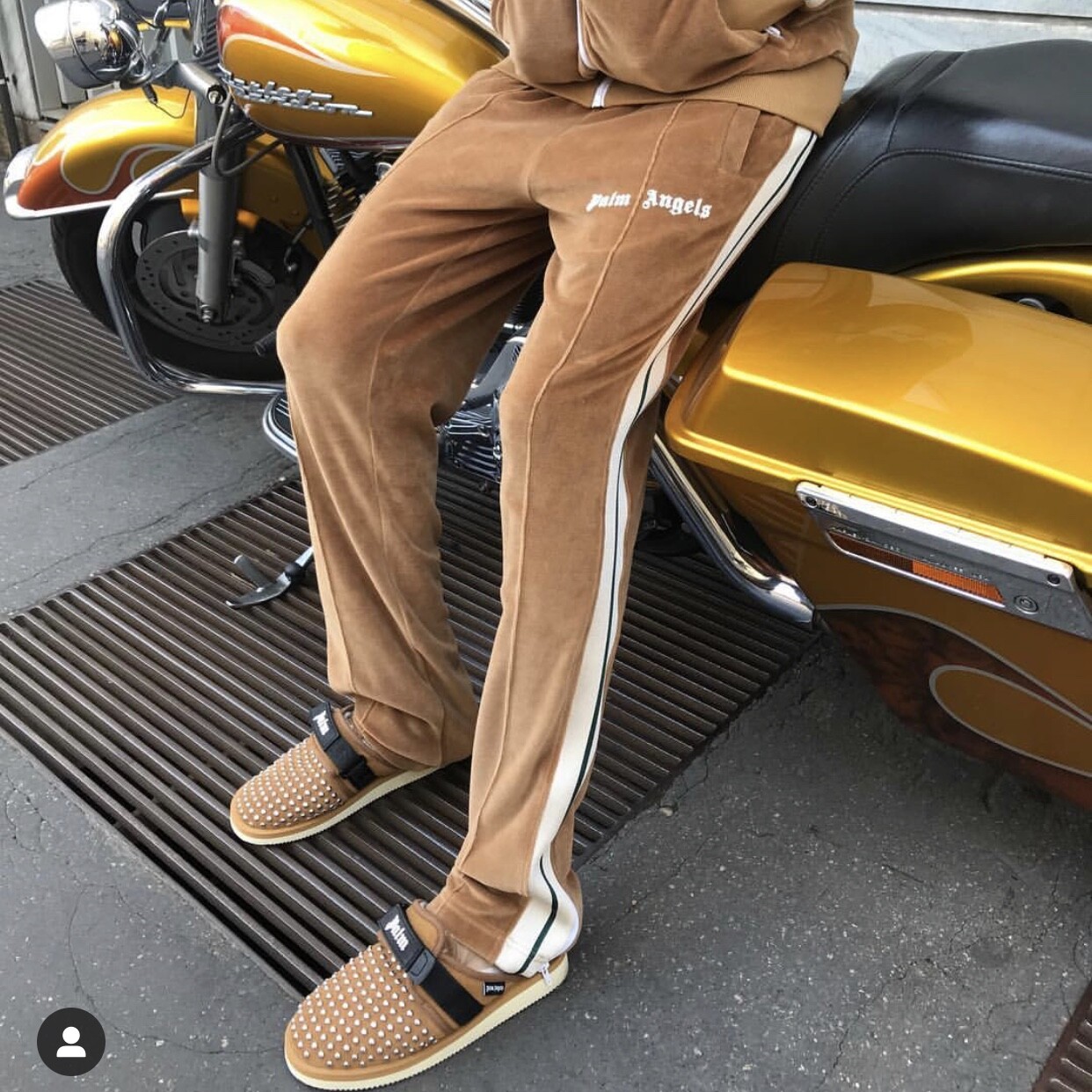 NWT PALM ANGELS TRACK PANTS CHENILLE TOFFEE MEN'S SMALL NWT PALM ANGELS TRACK PANTS CHENILLE TOFFEE MEN'S SMALL