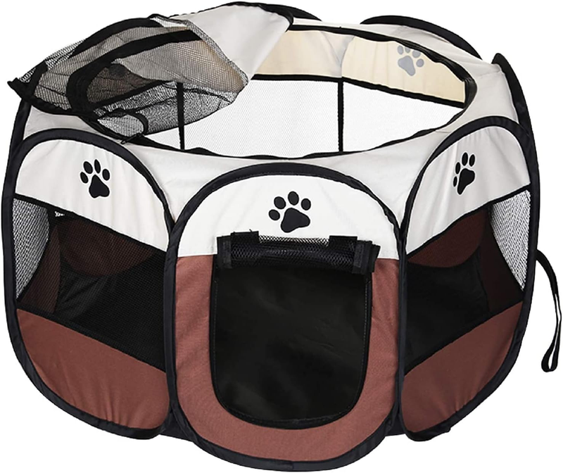 PET Portable Foldable Pet Dog Cat Playpen Crates Kennel/Premium 600D Oxford Clot