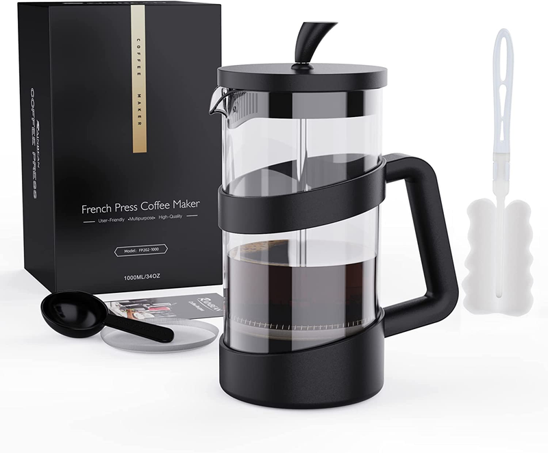 Glass Travel Camping Coffee Makers Pot 34 Oz Port.