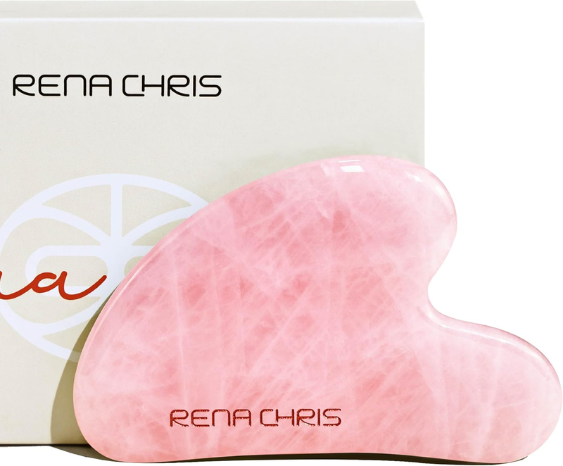 Gua Sha Facial Tools,Natural Jade Gua Sha Stone for Face Massager,Jawline Sculpt