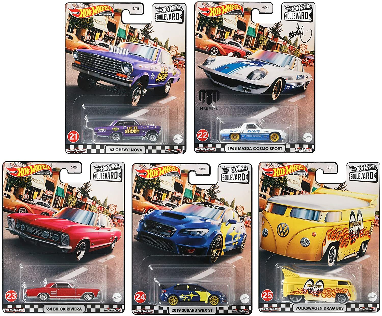 NEW MATTEL Hot Wheels Boulevard 2021 MIX1 Assort 986E-GJT68