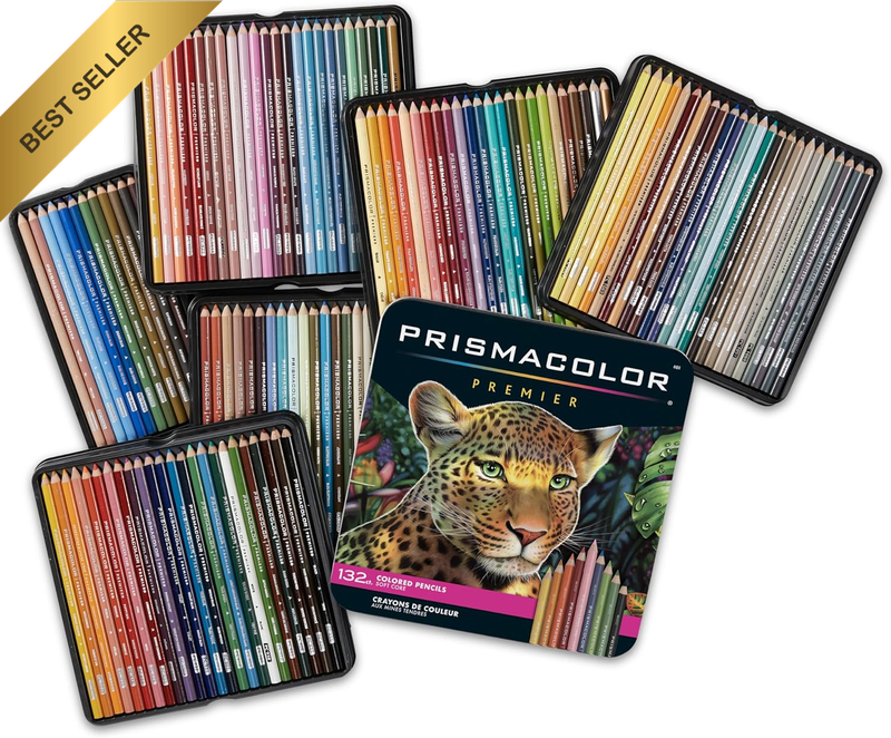 132 Pack Premier Coloured Pencils Set for Artists Drawing Sketching